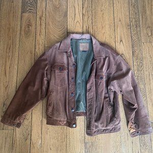 Brown heavy suede Jacket